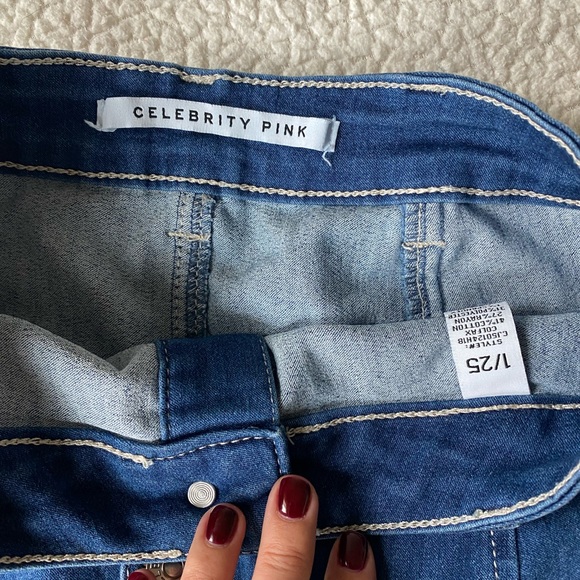 Blue Jean Button Skirt - Picture 2 of 3